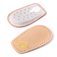 Кожаные амортизирующие подпяточники для снятия нагрузки с пяточного отдела и повышения комфорта в обуви